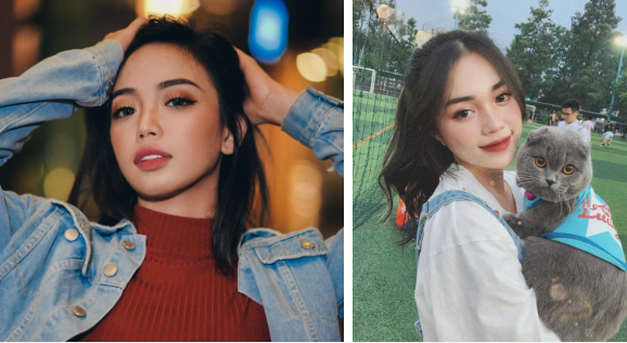 Quả thực là nhìn lướt qua, trong nhiều bức ảnh, nhiều người sẽ nghĩ rằng đó là Linh Ngọc Đàm. Tuy nhiên, phía bên trái hình ảnh lại là cô nàng Amber Miles - một hot girl người Philippines.