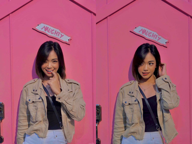 Thậm chí đến phong cách ăn mặc của nàng hot girl này cũng rất giống với "Đàm tổng".