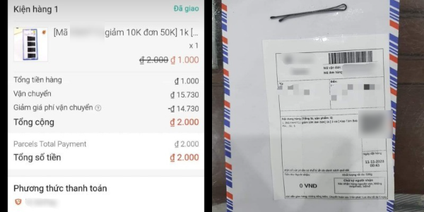 Cứ tưởng săn sale được vỉ kẹp tăm chỉ có giá 1 ngàn đồng, thế nhưng nhận hàng về người bán chỉ đưa duy nhất một cái kẹp nhỏ xíu như thế này.