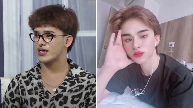 Khi tham gia một gameshow, nhan sắc thật của anh chàng này đã bị bóc trần dưới ống kính camera thường. Khi không có app chỉnh ảnh trông Đức Bo kém xinh hơn hẳn.