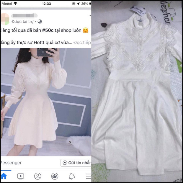 Khác kiểu dáng và chất vải một xíu thôi mà, chưa biến thành váy đen vì Black Friday là may rồi.