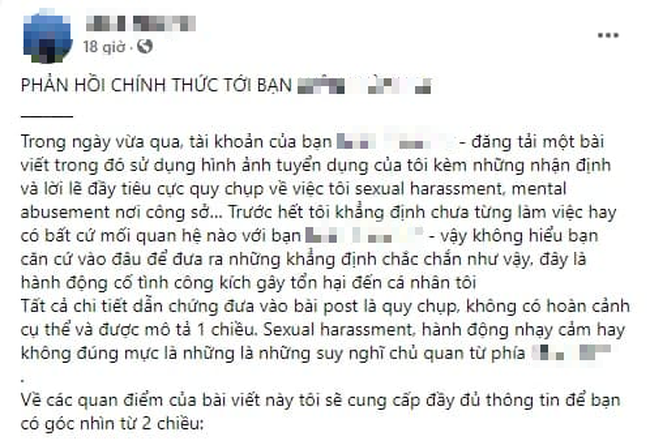 Về phía Maxk Nguyễn, chàng designer nổi tiếng này cũng đã đăng đàn trên trang Facebook cá nhân để thanh minh cho bản thân và phản biện về những suy luận một chiều của tài khoản tố cáo trên. Hiện vụ việc vẫn đang gây tranh cãi và chưa có bên nào lên tiếng thêm. Ảnh: Chụp màn hình