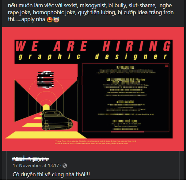 Khoảng 1, 2 ngày trở lại đây, một anh chàng tên L.T.L đã lên tiếng tố cáo những hành vi trái đạo đức mà một designer được cho là Maxk Nguyễn đã làm với bạn của mình. Cụ thể, tài khoản này cho biết Maxk Nguyễn là sếp cũ của K trong kỳ thực tập, anh đã có hành vi như quấy rối, móc mỉa nhân viên nữ,...Ảnh: Pháp luật &amp; bạn đọc