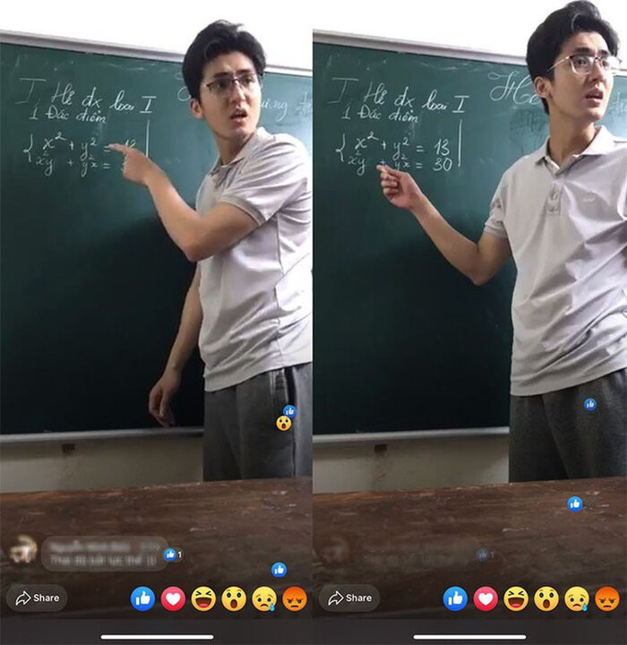 Cách đây không lâu trên MXH lan truyền một đoạn clip dài khoảng 1 phút livestream thầy giáo điển trai đang say sưa giảng bài môn Toán nhanh chóng thu hút sự quan tâm từ cộng đồng mạng.