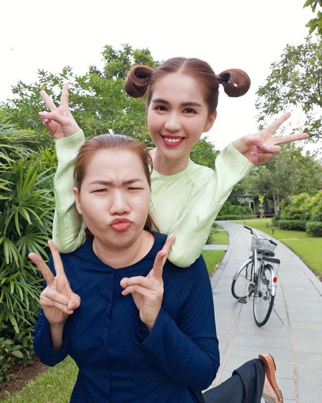 So ảnh hiện tại với thời điểm 2017, Thuý Kiều gần như “lột xác” hoàn toàn khi xinh xắn và tròn trịa hơn hẳn.