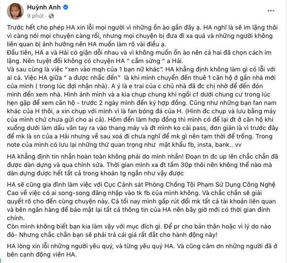 Sau khi "drama" này lên sóng chưa được bao lâu, chính Huỳnh Anh đã lên tiếng đính chính giải thích mọi chuyện chỉ là dàn dựng nhưng có vẻ như mọi người không hề tin vào những gì mà cô nàng nói.