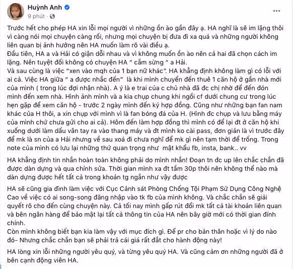 Sau khi "drama" này lên sóng chưa được bao lâu, chính Huỳnh Anh đã lên tiếng đính chính giải thích mọi chuyện chỉ là dàn dựng nhưng có vẻ như mọi người không hề tin vào những gì mà cô nàng nói.