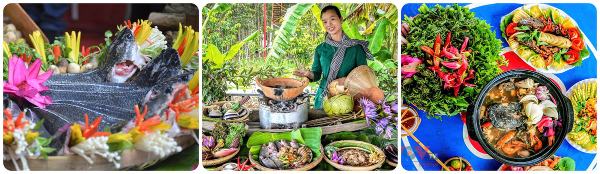 3. Lẩu mắm U Minh (tỉnh Cà Mau): Lẩu mắm U Minh là món ăn “khai mở” toàn bộ giác quan của thực khách từ khứu giác, vị giác, thị giác, xúc giác. Món ăn này thể hiện rõ nét đặc trưng của ẩm thực Cà Mau và hội tụ nhiều đặc sản, sản vật của vùng đất mũi.