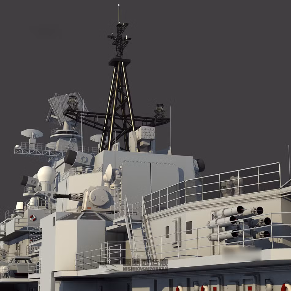 Bệ tên lửa HQ-10 được bố trí cả trước và sau thượng tầng, ngoài ra các bệ pháo AK-630 thay bằng loại Type 730 CIWS do Trung Quốc sản xuất cùng hệ thống phóng bom chống ngầm.