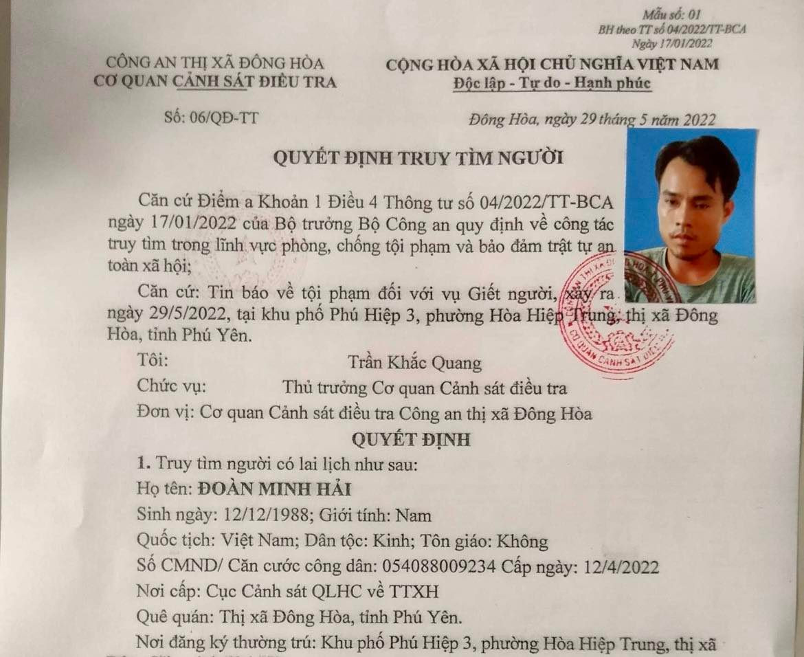 Công an xác định được cháu V. ở nhà ông bà nội cách hiện trường vụ án khoảng 400m. Đáng nói, sau khi xảy ra vụ án, Hải cũng biến mất không ai hay biết. Qua xác minh, Hải có tiền án về tội “Cố ý gây thương tích”. Một trinh sát Cục C02 cho biết, quá trình điều tra, Công an nhận định Hải là nghi phạm gây án nên khẩn trương truy bắt.