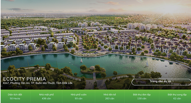 Vi pham cong bo thong tin bi phat 85 trieu, chu DA Eco City Premia la ai?