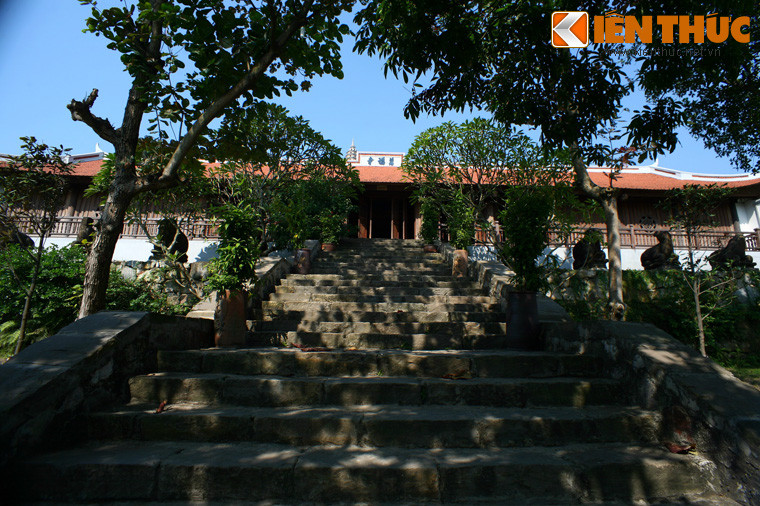 Chùa có 7 gian tiền đường để dùng vào việc đón tiếp khách, 5 gian bảo thờ Phật, đức A di đà cùng các vị Tam thế Phật, 8 gian nhà tổ và 7 gian nhà thờ thánh Mẫu.