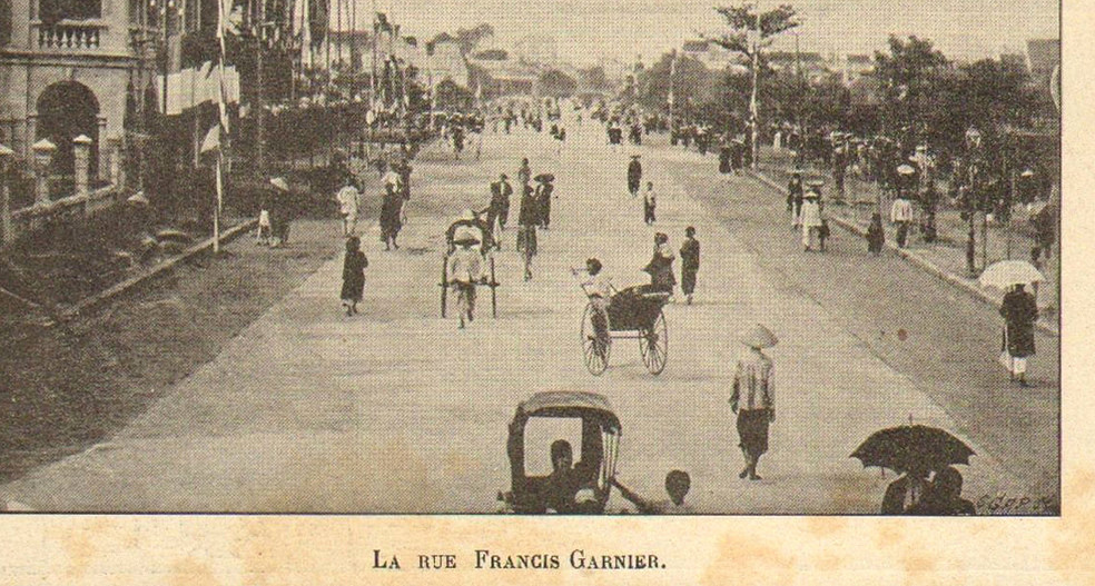 Đại lộ Francis Garnier trong một bức ảnh chụp năm 1899.