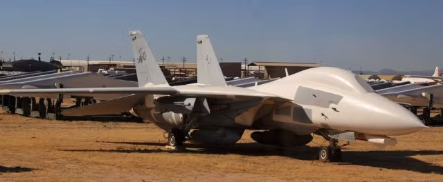 Chiến đấu cơ F-14 Tomcat của không quân Mỹ là một trong hàng nghìn máy bay nằm tại Trung tâm Tái tạo và Bảo trì Hàng không vũ trụ (AMARC), Tuscon, Arizona. Địa hình sa mạc khô cằn giúp bảo quản máy bay khỏi sự tàn phá của thời tiết trước khi chúng bị tháo dỡ lấy phụ tùng và kim loại.