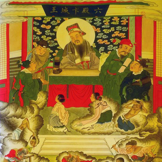  Biện Thành Vương: Cai quản Lục điện. Dưới Lục điện là Khiếu Hoán đại địa ngục và thành Uổng Tử cùng 16 tiểu địa ngục với hình phạt dành cho kẻ oán trời trách đất, trộm cắp, đầu cơ tích trữ... Ảnh: Huaban.