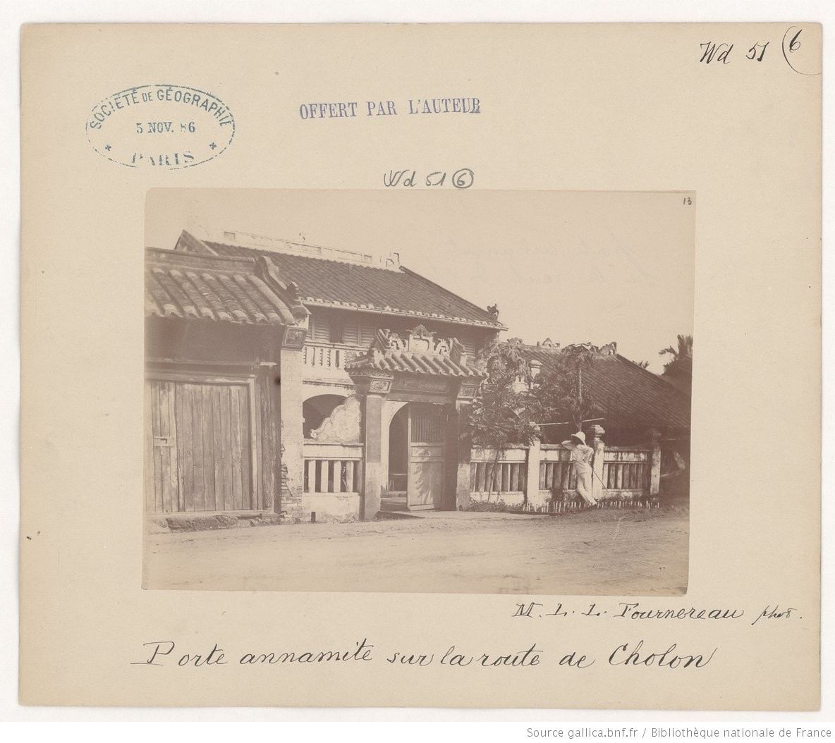 Một dinh thự ở Chợ Lớn. Ảnh: Gallica.bnf.fr.