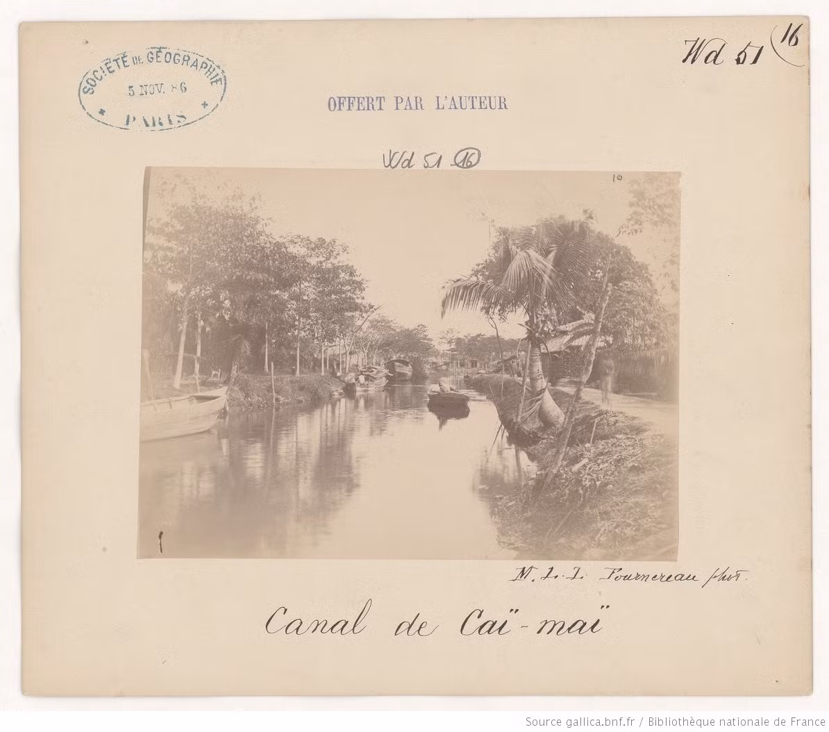 Rạch Cây Mai. Ảnh: Gallica.bnf.fr.