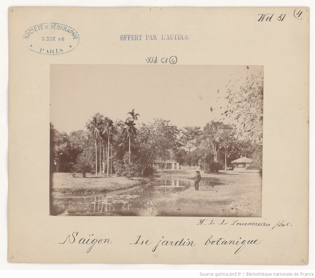 Trong Thảo Cầm Viên Sài Gòn. Ảnh: Gallica.bnf.fr.