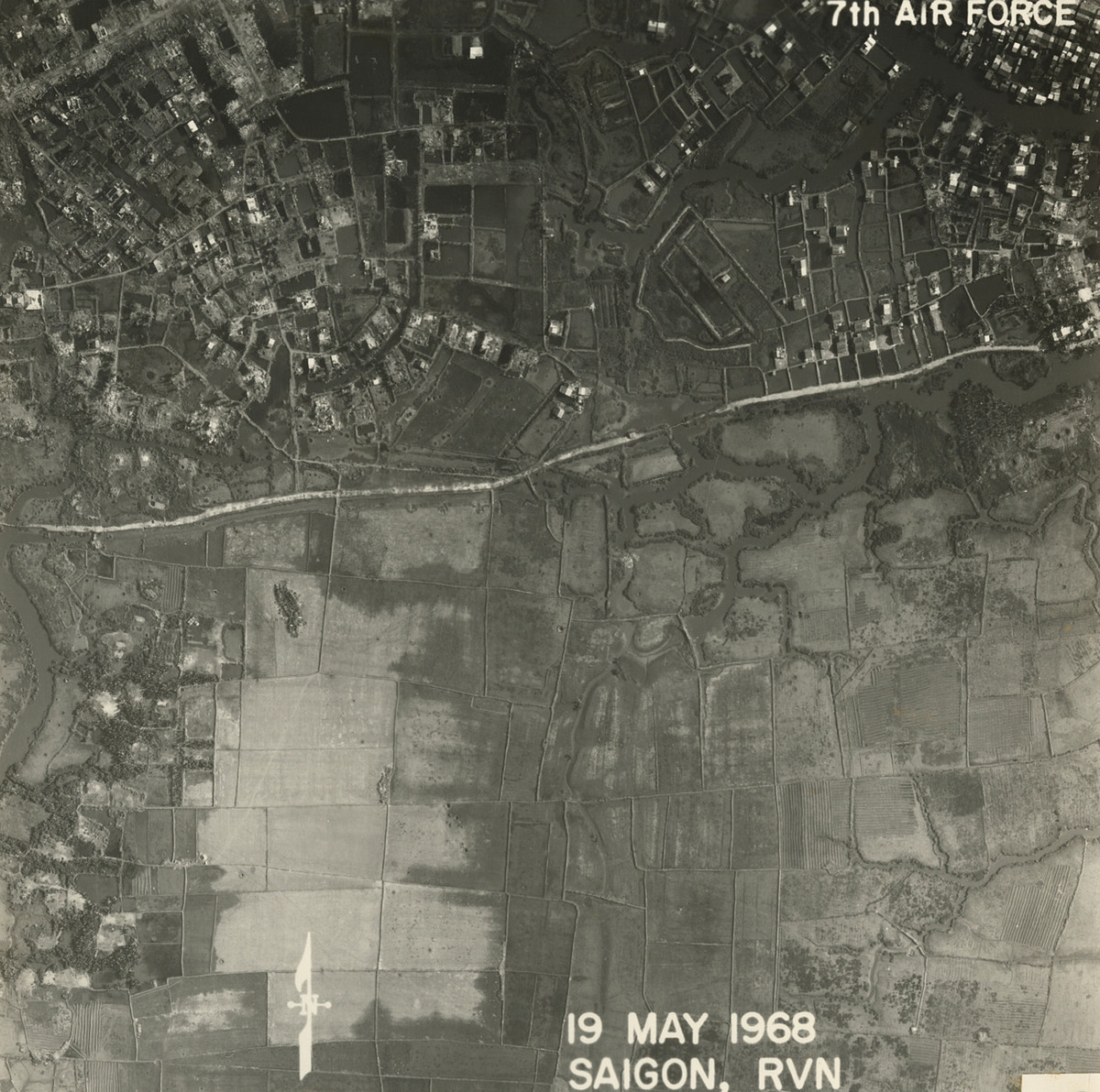 Ấp Tân Chánh ở huyện Bình Chánh. Ảnh: Vietnam Center and Archive.