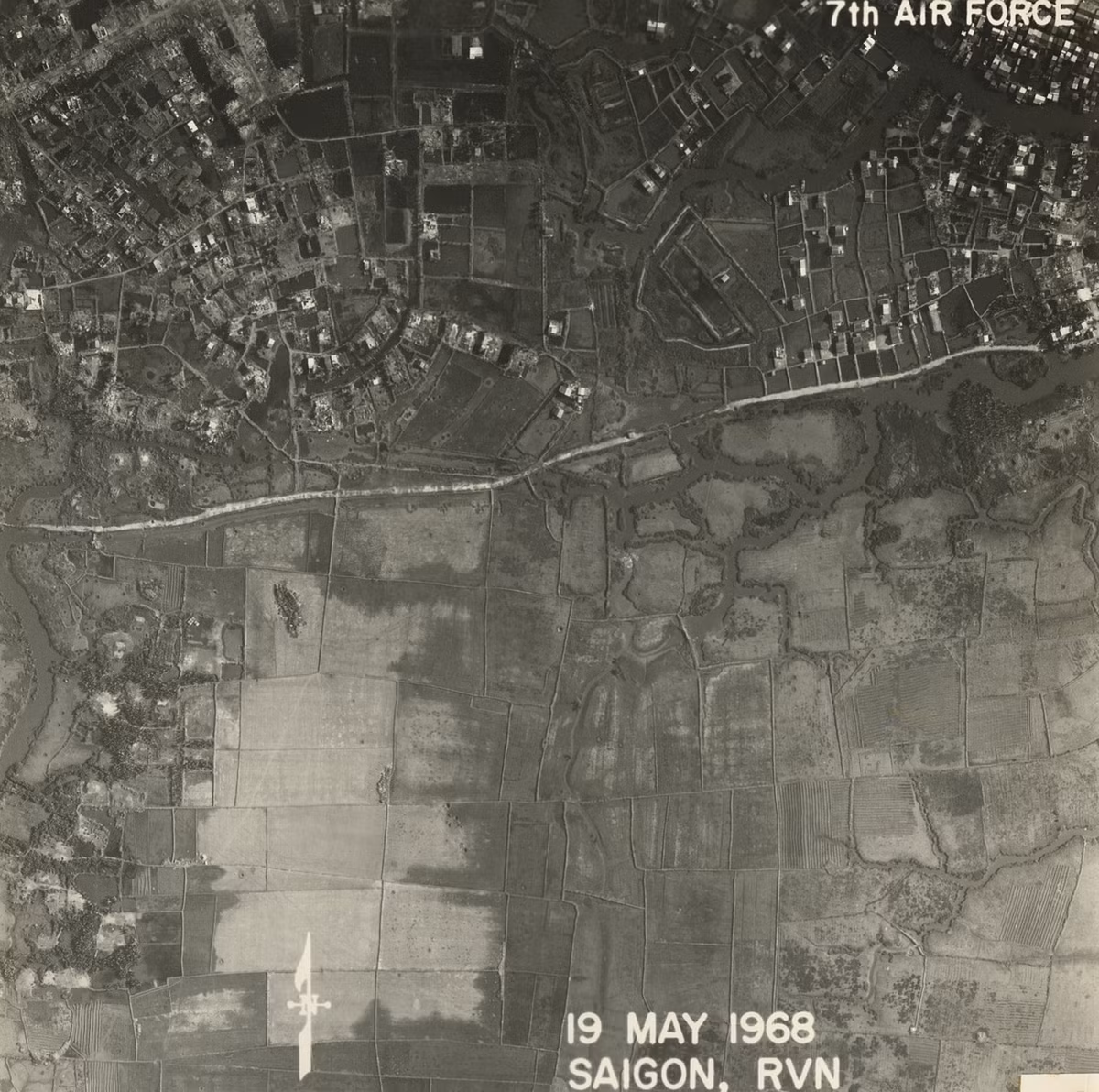 Ấp Tân Chánh ở huyện Bình Chánh. Ảnh: Vietnam Center and Archive.