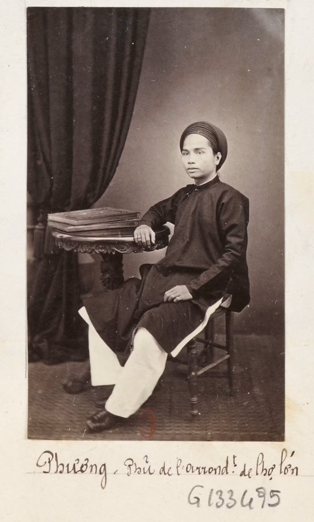 Hình ảnh ông Đỗ Hữu Phương - Tổng đốc Phương - thời trẻ in trên một cuốn sách xuất bản năm 1880. Đỗ Hữu Phương sinh cuối tháng 6/1841 tại Chợ Đũi (Sài Gòn), có cha là Bá hộ Khiêm, một người giàu có tiếng Sài Gòn xưa. Ảnh tư liệu.