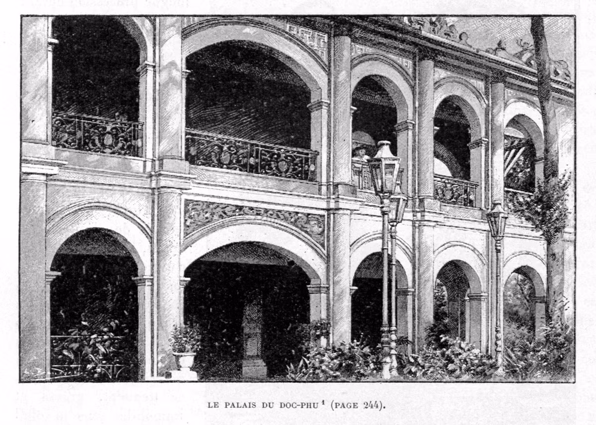 Chi tiết kiến trúc kiểu phương Tây mặt tiền dinh thự. Ảnh tư liệu.