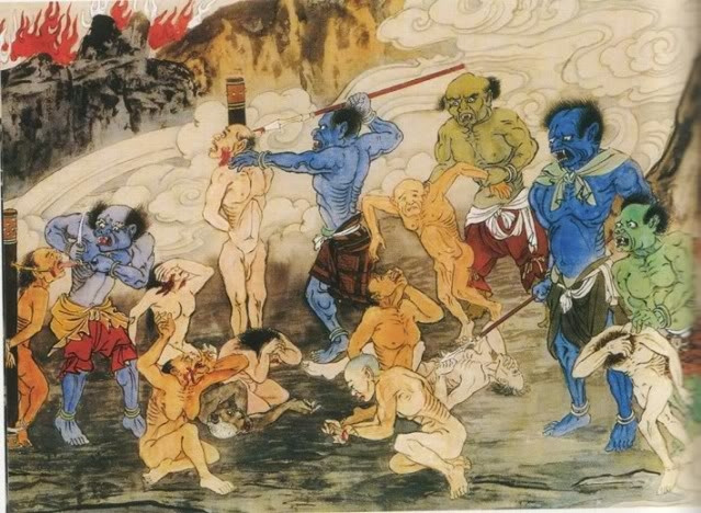  2. Tiễn Đao Địa Ngục: Là tầng địa ngục dành cho người xúi giục phụ nữ góa chồng làm điều trái với đức hạnh. Tại tầng địa ngục này, tội nhân sẽ bị cắt đứt mười đầu ngón tay. Ảnh: China Culture.