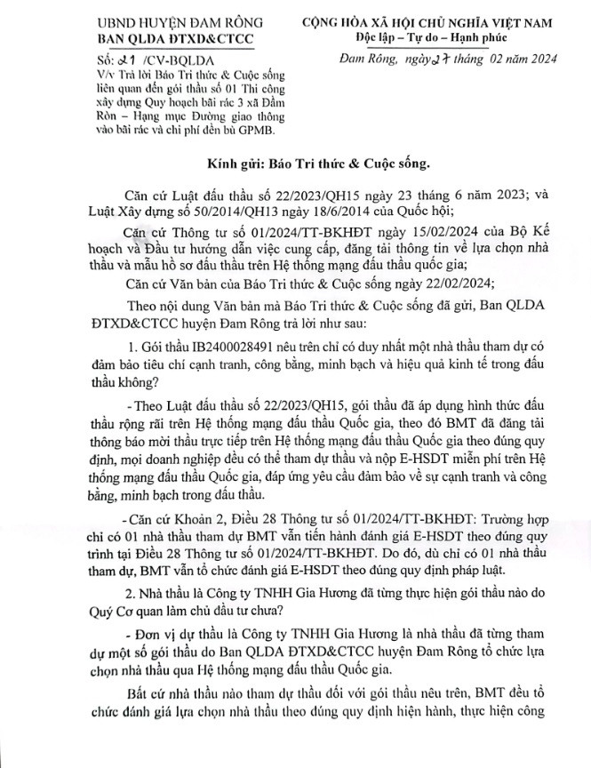 Lam Dong: Cty Gia Huong va nhung goi thau “mot minh 1 mot ngua”-Hinh-3