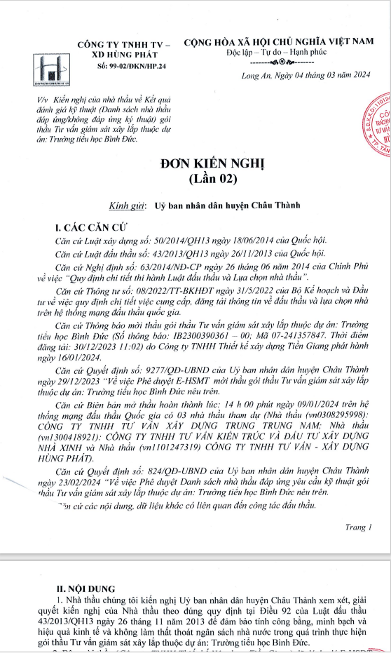 Tiền Giang: Gói TVGS Trường TH Bình Đức, nhà thầu không phục E-HSDXKT? - Hình 3 Tien Giang: Goi TVGS Truong TH Binh Duc, nha thau khong phuc E-HSDXKT?-Hinh-3