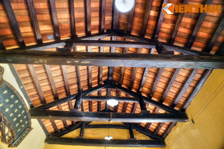 Kết cấu mái phía trên gian ngủ.