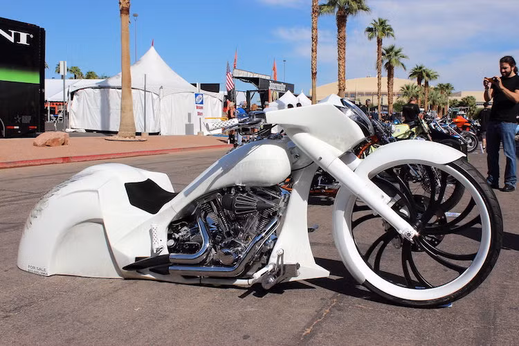 Trong dòng sản phẩm của Harley-Davidson, các dòng touring như Ultra Glide, Road Glide hay Street Glide dễ độ lên bagger nhất, ngoài ra còn có Roadking và Softail.