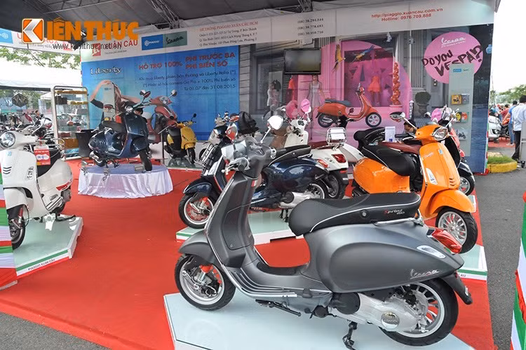 Tham gia vào triển lãm sẽ có đầy đủ 5 liên doanh sản xuất, lắp ráp xe máy nằm trong Hiệp hội VAMM, bao gồm Honda, Yamaha, Suzuki, Piaggio và SYM.