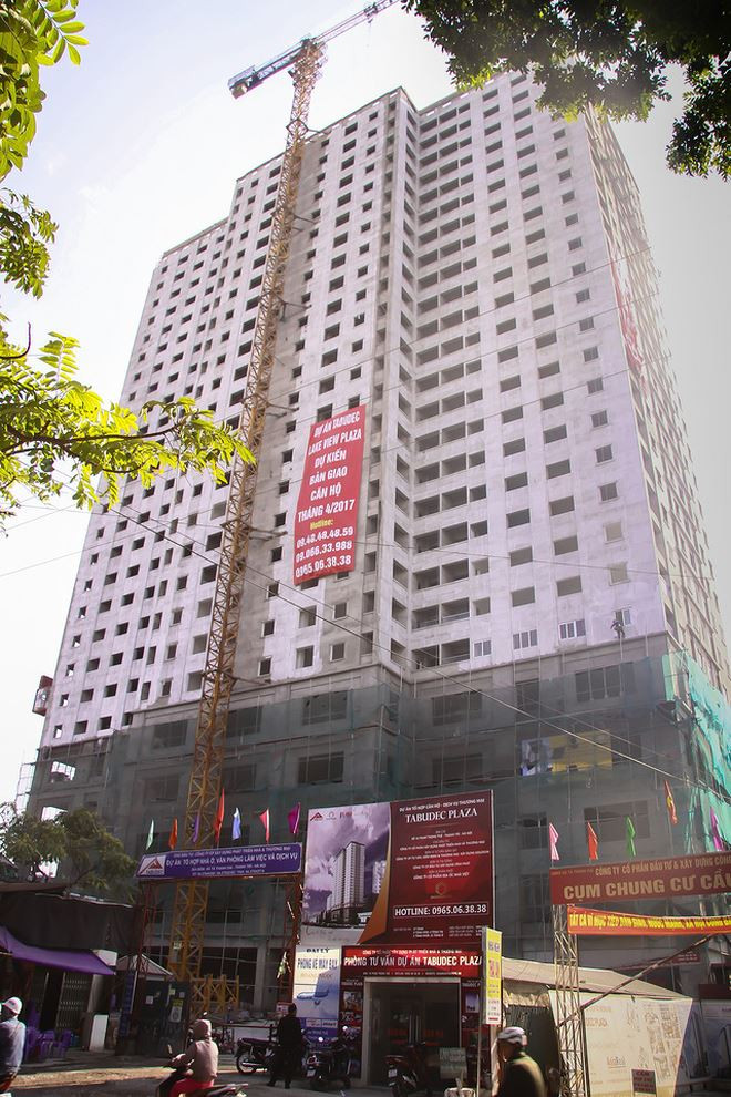 Chung cư Tabudec Plaza tại mặt đường 70, Hà Đông. Ảnh: PLVN.
