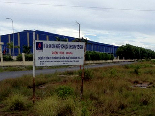 KCN dịch vụ dầu khí Soài Rạp, tỉnh Tiền Giang. Ảnh: CafeLand.