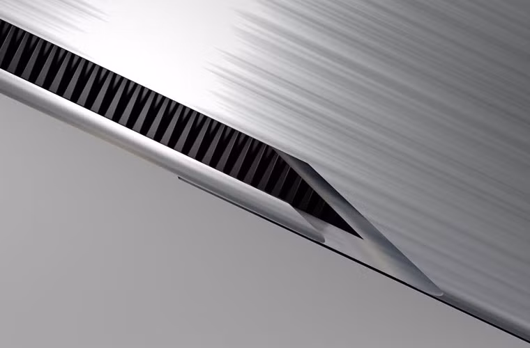 Nhận cận sát vào cấu tạo của loa, ta có thể thấy vết răng cưa trông như của một máy cạo râu.