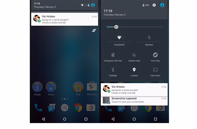 Android 5.0 bản Stock (nguyên bản của Google) trên smartphone Nexus
