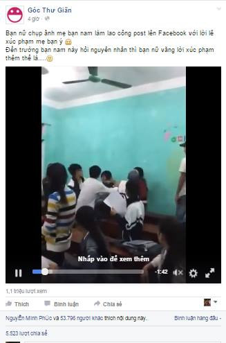 Với tốc độ lan truyền nhanh đến chóng mặt, clip tạo nên hiệu ứng lớn trên mạng xã hội. Tuy nhiên, một bộ phận người tinh ý đã nhanh chóng phát hiện ra đây là một đoạn clip cũ, tồn tại cách đây gần 2 năm và sự việc đằng sau nó hoàn toàn không giống như những gì mà các fanpage nổi tiếng đã mô tả. Sự việc được đẩy đi quá xa khi một người thân, tự nhận là anh của cô nữ sinh bị đánh trong clip lên tiếng phanh phui sự thật, tố các fanpage đăng bài xuyên tạc.