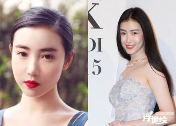 Trương Tân Uyển ở ngoài đời có gương mặt dài, ngũ quan không hoàn hảo như trên ảnh.