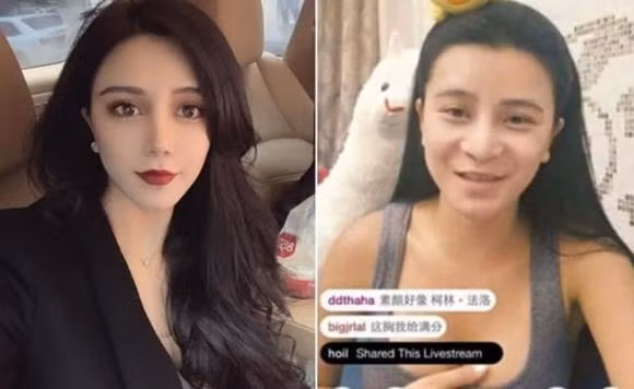 Hot girl có tên Cống Nhất mất đi người theo dõi lớn từ khoảnh khắc bất ngờ tắt đi phần mềm làm đẹp.