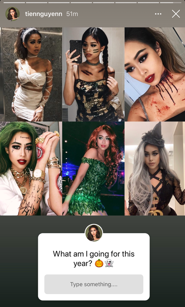 Vốn lớn lên ở nước ngoài nên rich kid Tiên Nguyễn luôn mạnh dạn tham gia các ngày lễ như Halloween, tận hưởng hết mình.