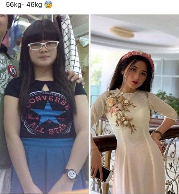 Màn “vịt hóa thiên nga” của nữ sinh Trần Ngọc Hân mới đây khiến nhiều người trầm trồ. Ít ai ngờ, một cô gái xinh đẹp, gợi cảm như thế này từng có thời béo mập đến mức bị chê bai, miệt thị.