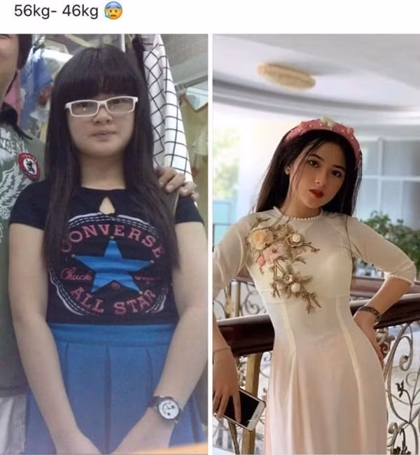 Màn “vịt hóa thiên nga” của nữ sinh Trần Ngọc Hân mới đây khiến nhiều người trầm trồ. Ít ai ngờ, một cô gái xinh đẹp, gợi cảm như thế này từng có thời béo mập đến mức bị chê bai, miệt thị.