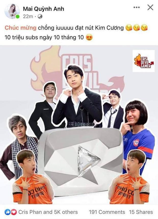 Được biết Cris Phan bắt đầu sự nghiệp Youtuber vào ngày 13/5/2014. Hiện tại sau hơn 7 năm, anh chàng đã làm ra 1.034 clip, thu về 2,73 tỷ lượt xem toàn kênh.