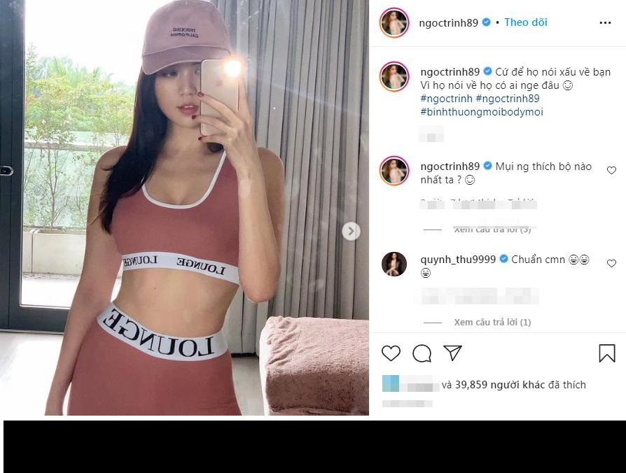 Sau những scandal đó, mới đây "nữ hoàng nội y" có động thái gây chú ý khi xả loạt ảnh diện đồ tập khoe thân hình nóng mắt hết sức.