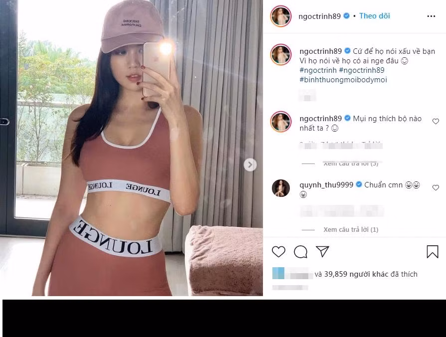 Sau những scandal đó, mới đây "nữ hoàng nội y" có động thái gây chú ý khi xả loạt ảnh diện đồ tập khoe thân hình nóng mắt hết sức.