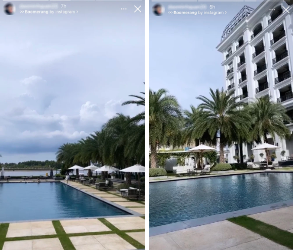 Cả hai không xuất hiện cạnh nhau, cũng chẳng chụp cùng một góc, tuy nhiên soi từng chi tiết nhỏ, cư dân mạng vẫn biết ngay cặp đôi tiếp tục đi chơi để hâm nóng tình cảm.