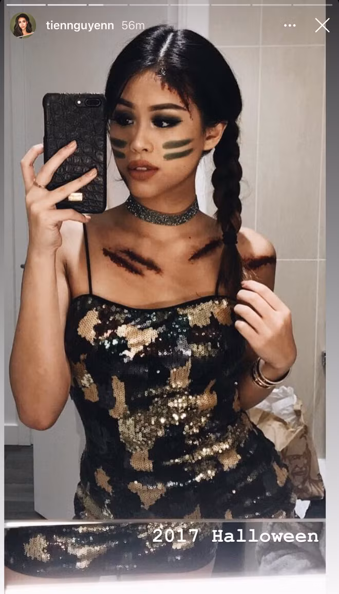 Halloween năm nào, Tiên Nguyễn cũng có những màn hóa thân đầy xuất sắc.