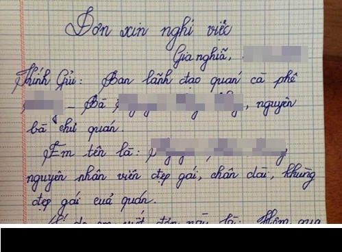 Những lá đơn xin nghỉ việc với những lý do vô cùng bá đạo từng khiến nhiều người cười chảy ra nước mắt. Lý do có việc gia đình có việc bận, con ốm, bố mẹ nằm viện đã trở nên cũ mềm, thay vào đó là những lý do vô cùng bá đạo và có phần hơi bất cần.