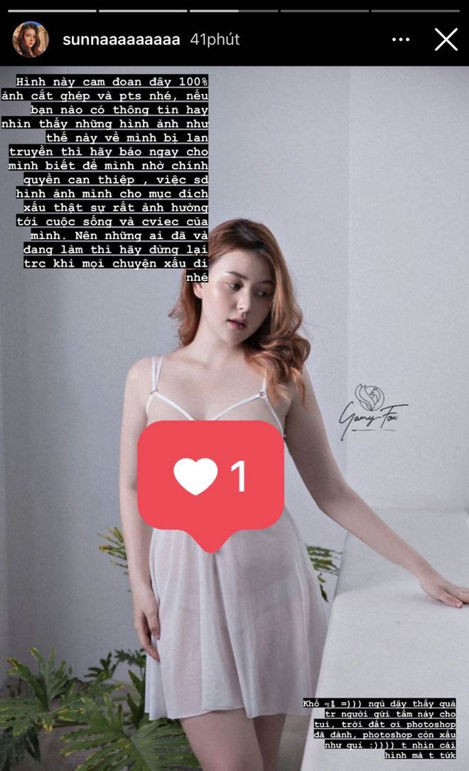 Trước đó, cô nàng cũng dính không ít lùm xùm khi bị kẻ gian lợi dụng cắt ghép ảnh với nội dung nhạy cảm câu like.