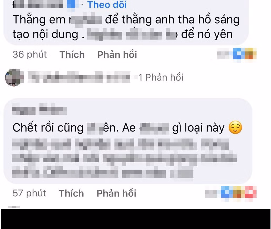 Dưới bài đăng của nhóm Youtuber Duy Thường TV, cư dân mạng để lại bình luận chỉ trích, lên án hành động không suy nghĩ này: "Hãy để người đã khuất được yên nghỉ. Đừng làm trò nữa", "Sao phải quay lại, nếu có tình thì không cần câu like nhé!'',...